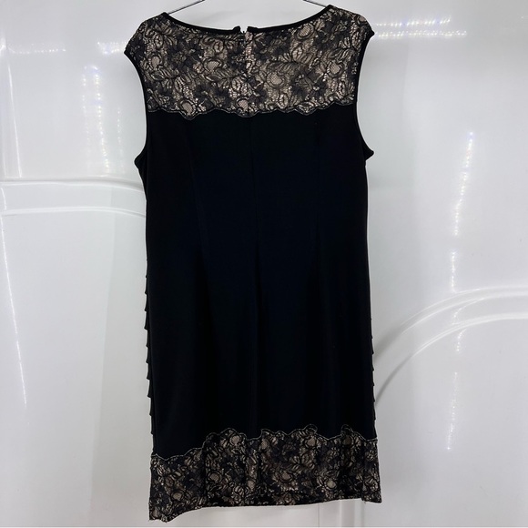 Adrianna Papell 14 black dress b36 - Picture 2 of 3